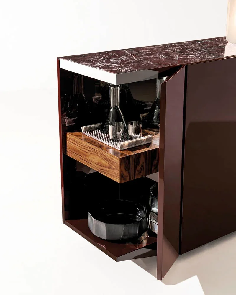Kệ sách trang trí hình thang chân đĩa thép không gỉ M8-I191