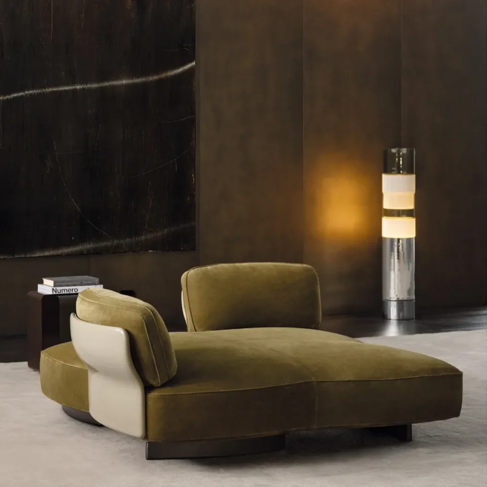 Ghế nằm thư giãn chaise longue đảo ngồi cánh hoa M8-I219
