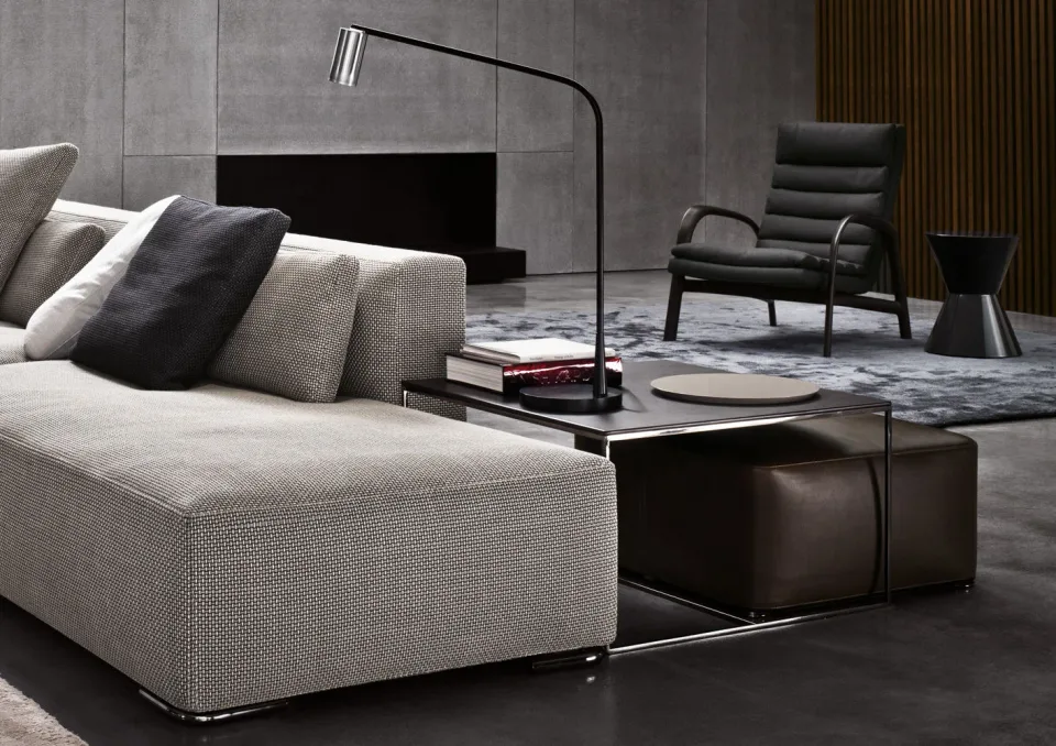 Bàn trà khung sắt thủ công mặt kim loại hoặc sồi đen M8-I270