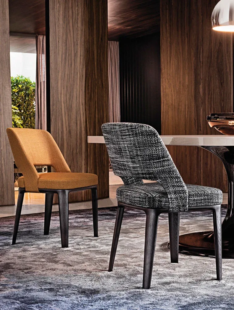 Ghế bành nhỏ chân gỗ tần bì nguyên khối đế bắt vít M8-I408