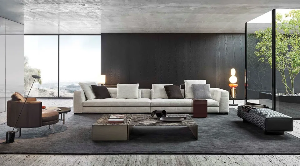 Sofa modul chần bông đường may tỉ mỉ lưng góc bo tròn M8-I506