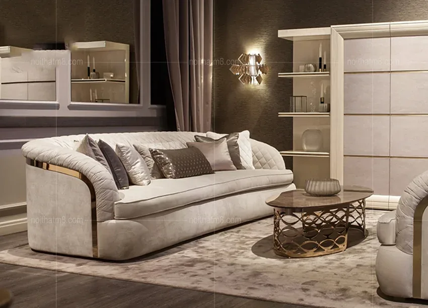 Ghế sofa phòng khách phong cách Italia đẳng cấp M8-3594