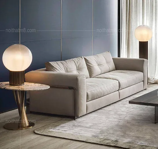 Mẫu sofa da đẹp cao cấp cho phòng khách M8-3553