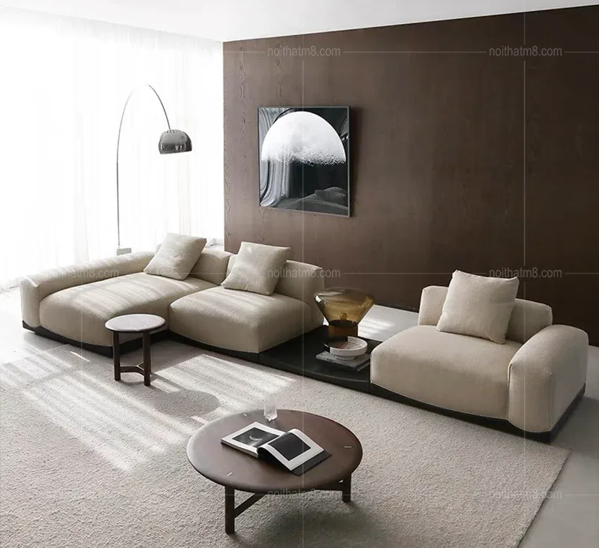 Ghế sofa góc L phong cách Ý cao cấp M8-3596